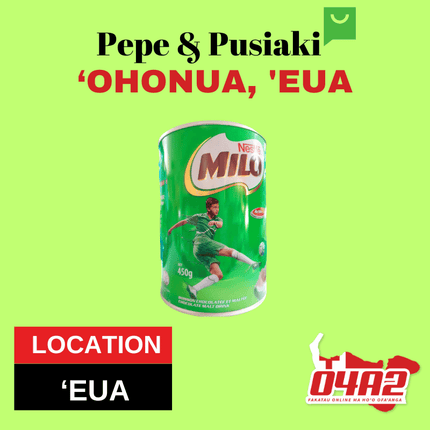 Nestlé Milo 450g - "PICK UP FROM PEPE & PUSIAKI, 'OHONUA, 'EUA"