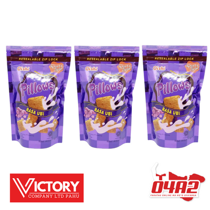 3 Oishi Pillows - "PICK UP FROM VICTORY SUPERMARKET & WHOLESALE, PAHU"