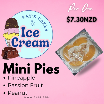 Mini Pie (Pineapple, Passion Fruit, Peanut Flavor) -"PICK UP FROM RAYS CAKES & ICE CREAMS, NGELEIA"