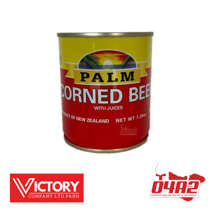 Palm Corn Beef 210g Kapapulu - "PICK UP FROM VICTORY SUPERMARKET & WHOLESALE, PAHU"