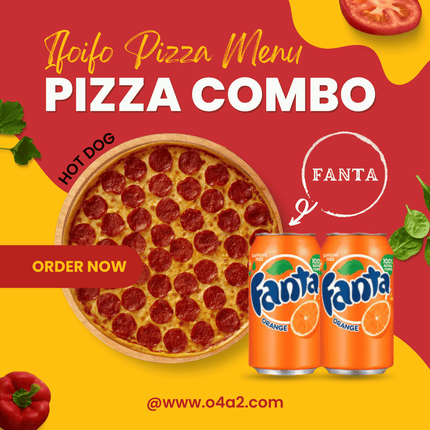 Hot Dog (Party Size) & 2 Orange Fanta Can Soda - "PICK UP FROM IFOIFO PIZZA AT NEIAFU I MUI HE CUSTOMS I UAFU"