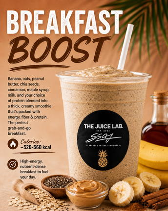 Breakfast Boost - "PICK UP AT THE JUICE LAB, HALA TU'I IN KOLOFOOU"
