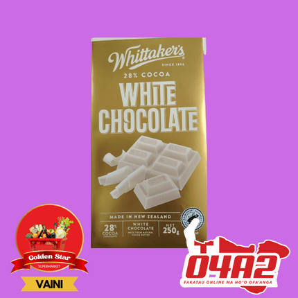 White Chocolate Whittaker Pa Lole - "PICK UP FROM GOLDEN STAR, VAINI TONGATAPU"