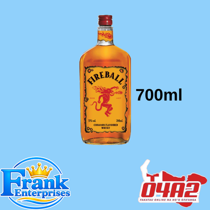 Fireball 700ml - “PICK UP FROM FRANK ENTERPRISE LTD, MA’UFANGA”