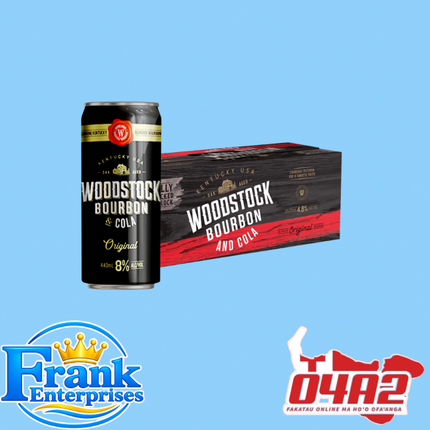 Box Woostock Bourbon & Cola - “PICK UP FROM FRANK ENTERPRISE LTD, MA’UFANGA”
