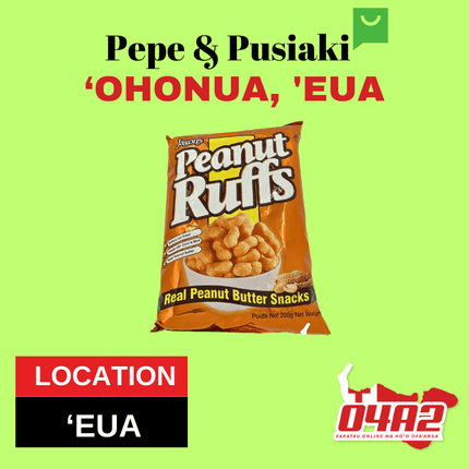 Peanut Ruff lalahi - "PICK UP FROM PEPE & PUSIAKI, 'OHONUA, 'EUA"