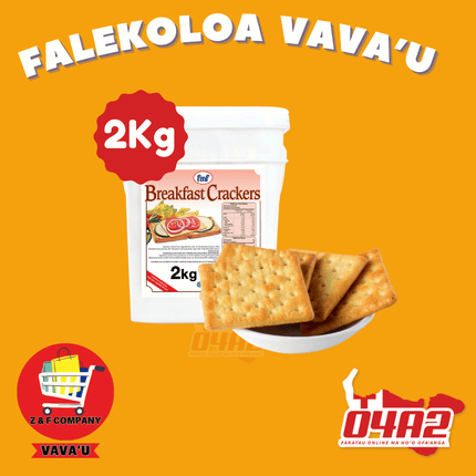 Breakfast Crackers 2Kg - "PICK UP FROM Z&F HANGA KI POUONO, NEIAFU VAVA'U"