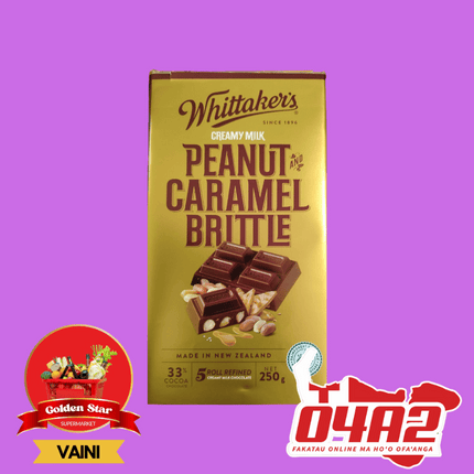 Peanut Caramel Brittel Whittaker Pa Lole - "PICK UP FROM GOLDEN STAR, VAINI TONGATAPU"