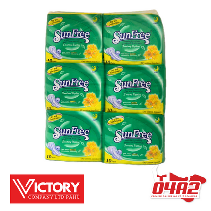 SUNFREE Sanitary Napkins - "PICK UP FROM VICTORY SUPERMARKET & WHOLESALE, PAHU"