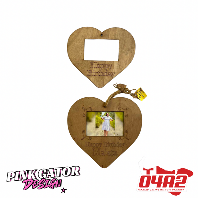 Design M with Name on Frame - “PICK UP FROM PINK GATOR DESIGN AT HALA PAINI TU’U UA, HAVELU”