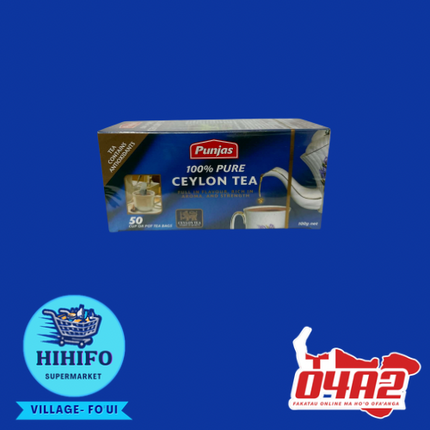Punjas Ceylon Tea 50g - PICK UP FROM HIHIFO SUPERMARKET, FO'UI"