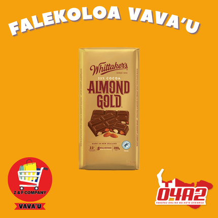 Whittakers Chocolate (Pa Lole/sokaleti) - "PICK UP FROM Z&F HANGA KI POUONO, NEIAFU VAVA'U"