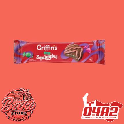 Griffins Squiggles 215g - “PICK UP AT BAKO STORE IN PANGAI OR HIHIFO HA’APAI BRANCHES”