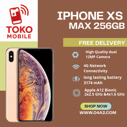 iPhone XS Max 256GB - “Free Delivery by Toko Mobile”