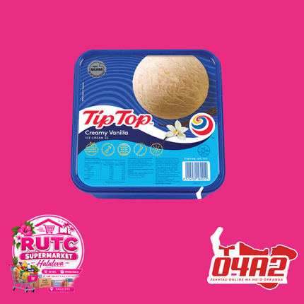 Tip Top Ice Cream 2L - “PICK UP FROM RUTC SUPERMARKET, HALALEVA”