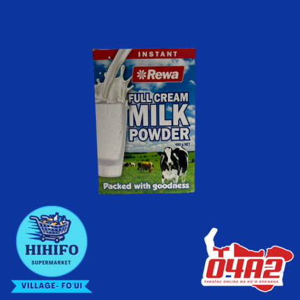 Rewa Milk powder 450g (Hu’akau efuefu) - PICK UP FROM HIHIFO SUPERMARKET, FO'UI"