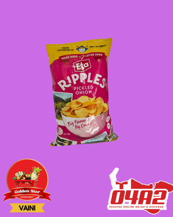 Eta Ripples Pickled Onions Chips (out of stock) - "PICK UP FROM GOLDEN STAR, VAINI TONGATAPU"