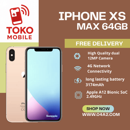 iPhone XS Max 64GB - “Free Delivery by Toko Mobile”