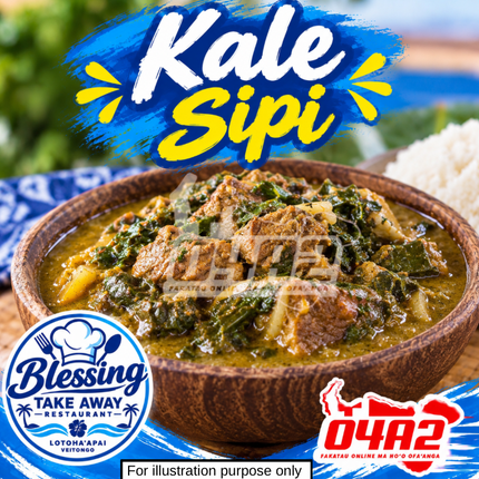 Kale Sipi (Lamb Curry) - “PICK UP AT BLESSING TAKE AWAY, LOTOHA’APAI VEITONGI”