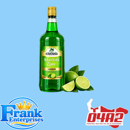 Rakisha Lime (Plastic)1.125Ltr - “PICK UP FROM FRANK ENTERPRISE LTD, MA’UFANGA”