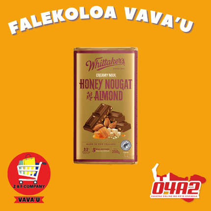 Whittakers Chocolate (Pa Lole/sokaleti) - "PICK UP FROM Z&F HANGA KI POUONO, NEIAFU VAVA'U"