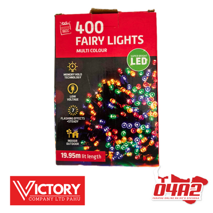 Fairy Light Multi Colour 400 - "PICK UP FROM VICTORY SUPERMARKET & WHOLESALE, PAHU"