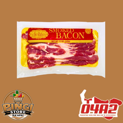 Delite Smoked Bacon 340g - “PICK UP FROM PINGI STORE, HA'APAI"