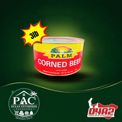 Palm Corned Beef 3lb - "PICK UP FROM PAC OCEAN ENTERPRISE STORE in PATANGATA"