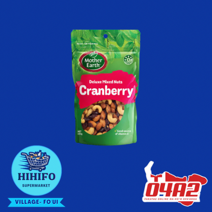 Mother Earth- Mixed Nut Cranberry - PICK UP FROM HIHIFO SUPERMARKET, FO'UI"