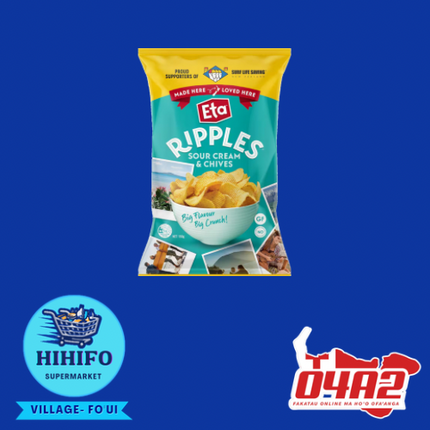 Eta Ripples - sour cream & chives 150g - PICK UP FROM HIHIFO SUPERMARKET, FO'UI"