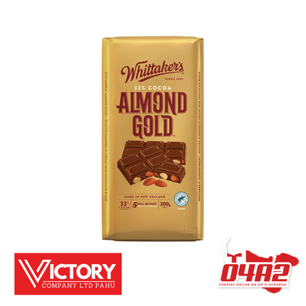 Whittakers Almond Gold (Pa Lole/sokaleti) - "PICK UP FROM VICTORY SUPERMARKET & WHOLESALE, PAHU"