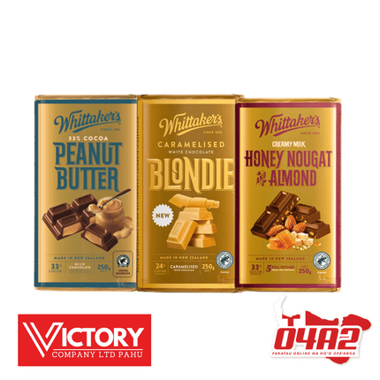 Triple Whittakers Chocolate (Pa Lole/sokaleti) - "PICK UP FROM VICTORY SUPERMARKET & WHOLESALE, PAHU"