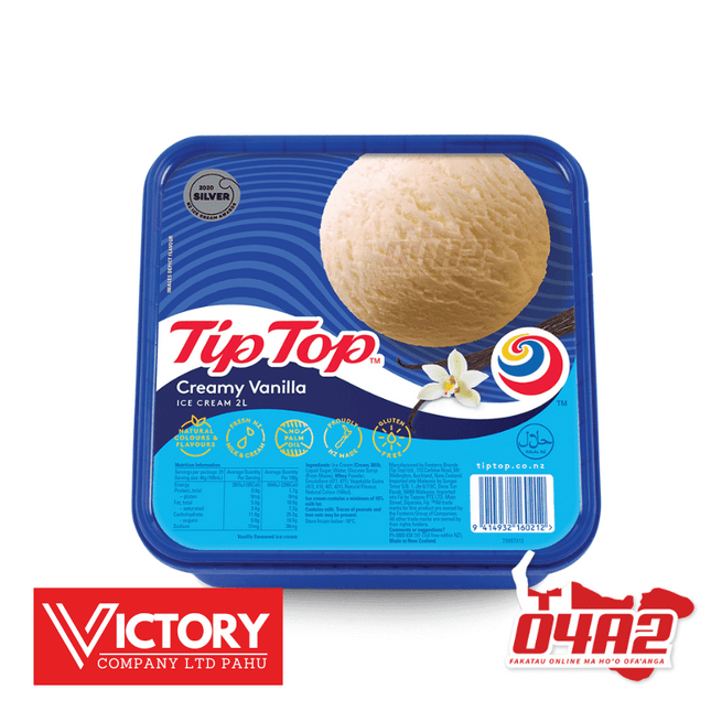Tip Top Ice Cream 2L - "PICK UP FROM VICTORY SUPERMARKET & WHOLESALE, PAHU"