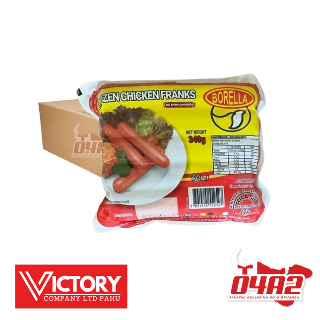 Hot Dog Chicken Franks Box - "PICK UP FROM VICTORY WHOLESALE, PAHU"