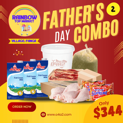 (X3 Anchor Milk 1L)(Kane Pulumasima 15Kg)(Sugar 2Kg)
(Puha Drumsticks 15Kg)(Puha Supreme Noodles) - "PICK UP FROM RAINBOW TOP MARKET IN FANGA"