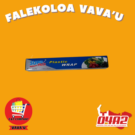 Plastic Wrap (100 SQ. FT.) - "PICK UP FROM Z&F HANGA KI POUONO, NEIAFU VAVA'U"