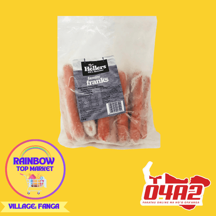 Hellers Family Franks Sausage - "PICK UP FROM RAINBOW TOP MARKET IN FANGA"