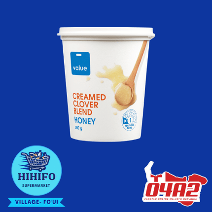 Value Creamed Clover Blend Honey 500g - PICK UP FROM HIHIFO SUPERMARKET, FO'UI"