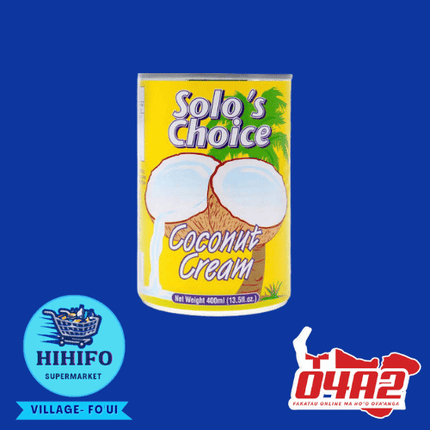 Solo's Choice Coconut Cream (Kapa Niu) - PICK UP FROM HIHIFO SUPERMARKET, FO'UI"