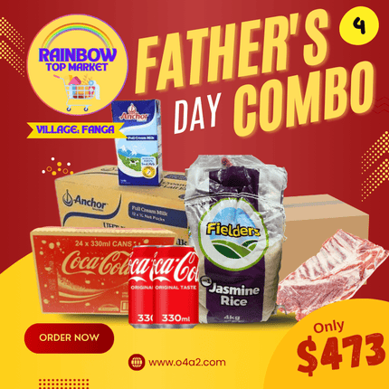 (Puha Anchor Milk 1L)(Jasmine Rice 4Kg)(Puha Sipi 20Kg)(Puha Coke Can 330ML) - "PICK UP FROM RAINBOW TOP MARKET IN FANGA"