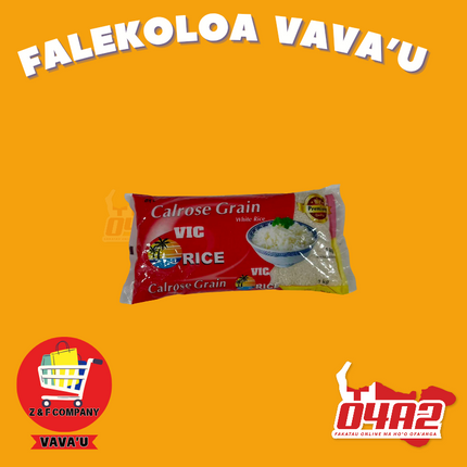 Vic Rice 1kg - "PICK UP FROM Z&F HANGA KI POUONO, NEIAFU VAVA'U"