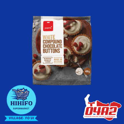 Pam's White Compound Chocolate - PICK UP FROM HIHIFO SUPERMARKET, FO'UI"