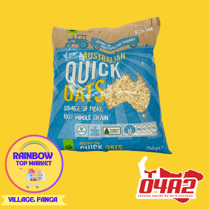 Australian Quick Oats 750g- "PICK UP FROM RAINBOW TOP MARKET IN FANGA"