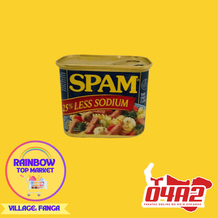 Spam Less Sodium 340g - "PICK UP FROM RAINBOW TOP MARKET IN FANGA"