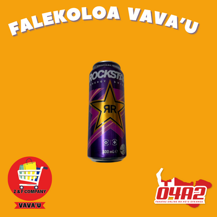 Rockstar Drink 500ml - "PICK UP FROM Z&F HANGA KI POUONO, NEIAFU VAVA'U"
