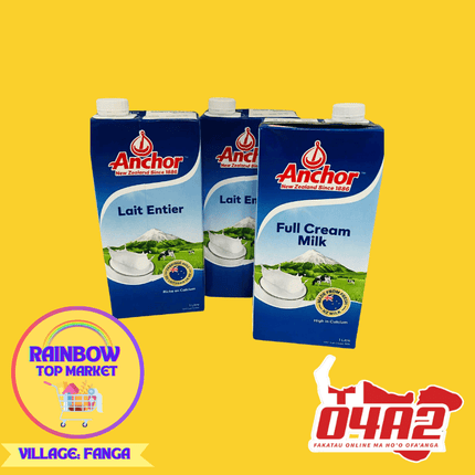 3 Anchor Milk 1L - "PICK UP FROM RAINBOW TOP MARKET IN FANGA"