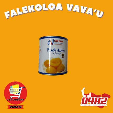 Peach Halves 820g - "PICK UP FROM Z&F HANGA KI POUONO, NEIAFU VAVA'U"