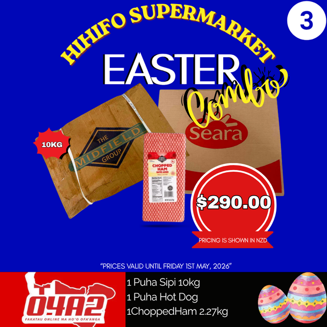Hihifo Supermarket Easter Combos