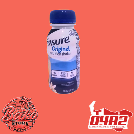 Ensure Original Nutrition Shake - “PICK UP AT BAKO STORE IN PANGAI OR HIHIFO HA’APAI BRANCHES”