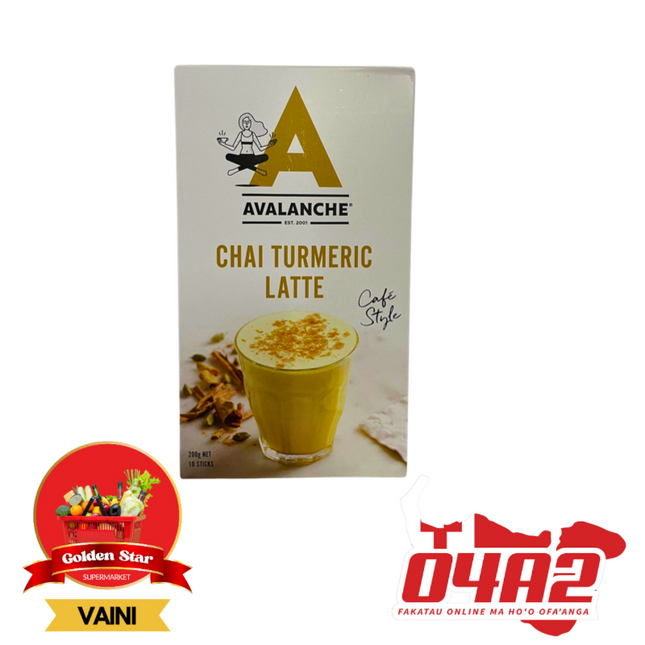 AVALANCHE CHAI TURMERIC LATTE 200g  - "PICK UP FROM GOLDEN STAR, VAINI TONGATAPU"